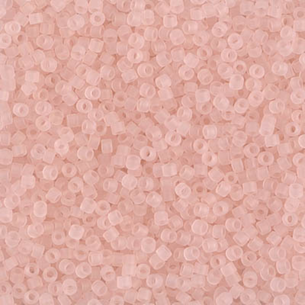 Miyuki 11/0 Delica Beads, DB1263, Transparent Matte Pink Mist, 5g