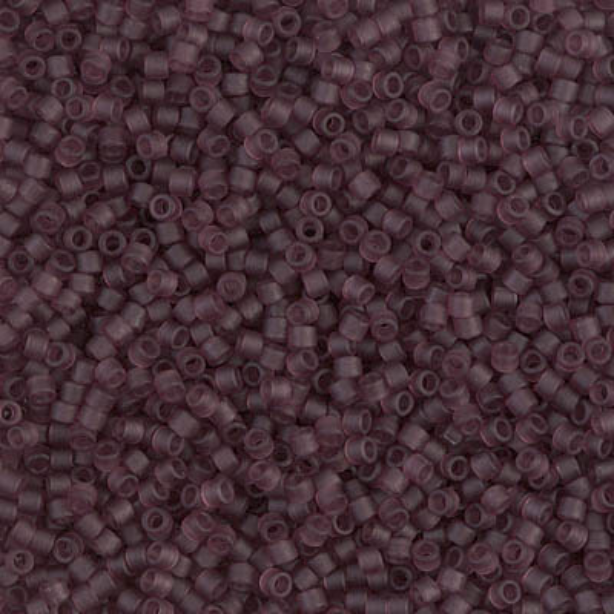 Miyuki 11/0 Delica Beads, DB1264, Transparent Matte Mauve, 5g