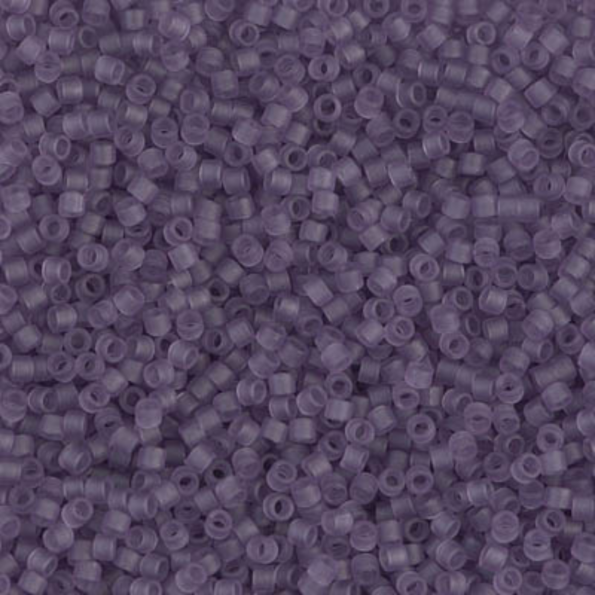 Miyuki 11/0 Delica Beads, DB1265, Transparent Matte Light Amethyst, 5g