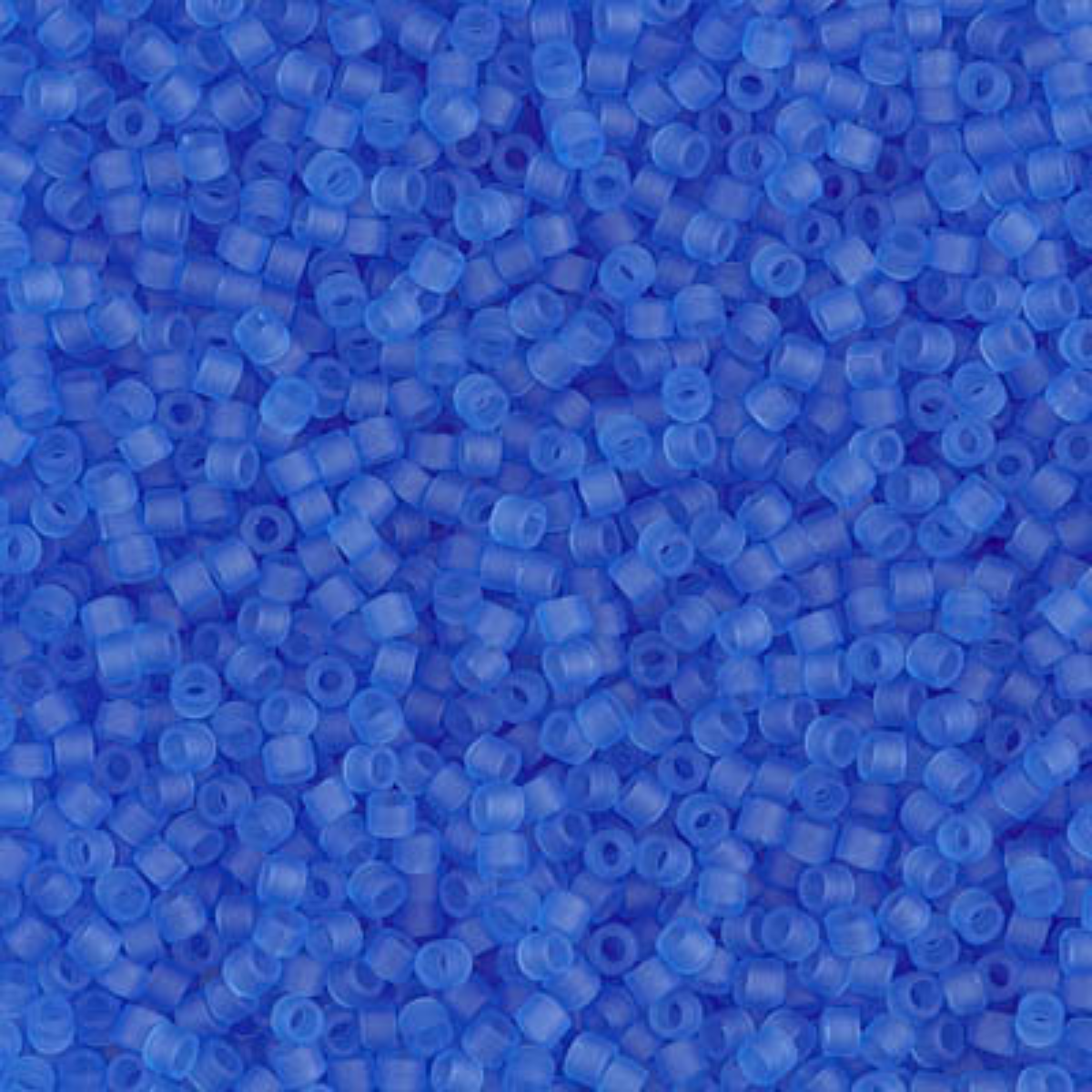 Miyuki 11/0 Delica Beads, DB1270, Transparent Matte Azure, 5g