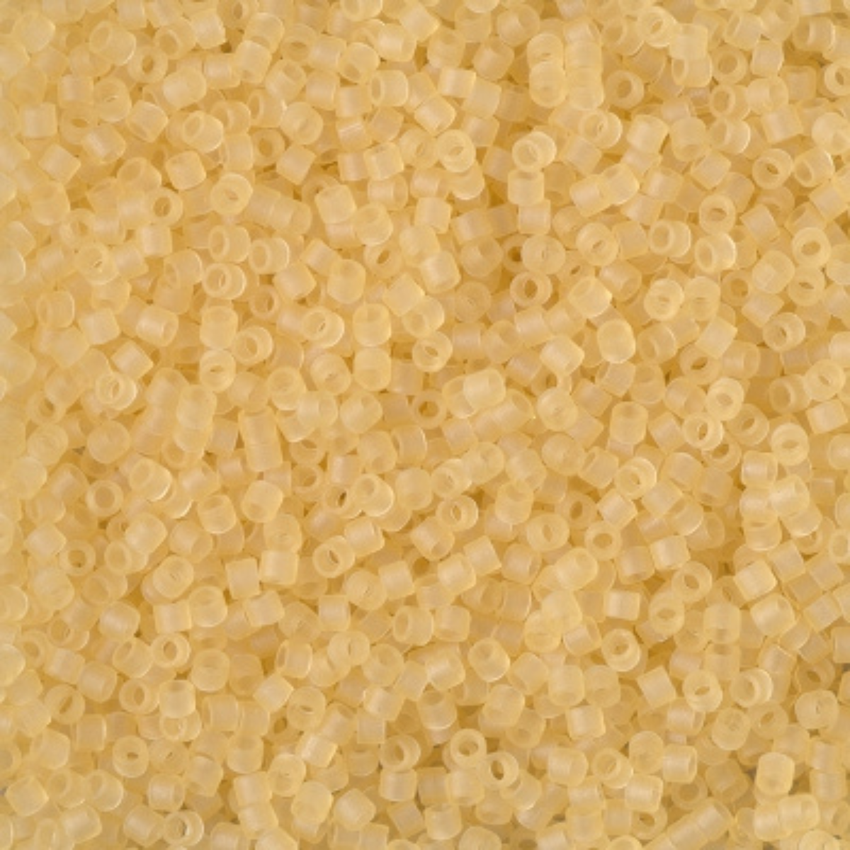 Miyuki 11/0 Delica Beads, DB1272, Transparent Matte Crystal Ivory, 5g