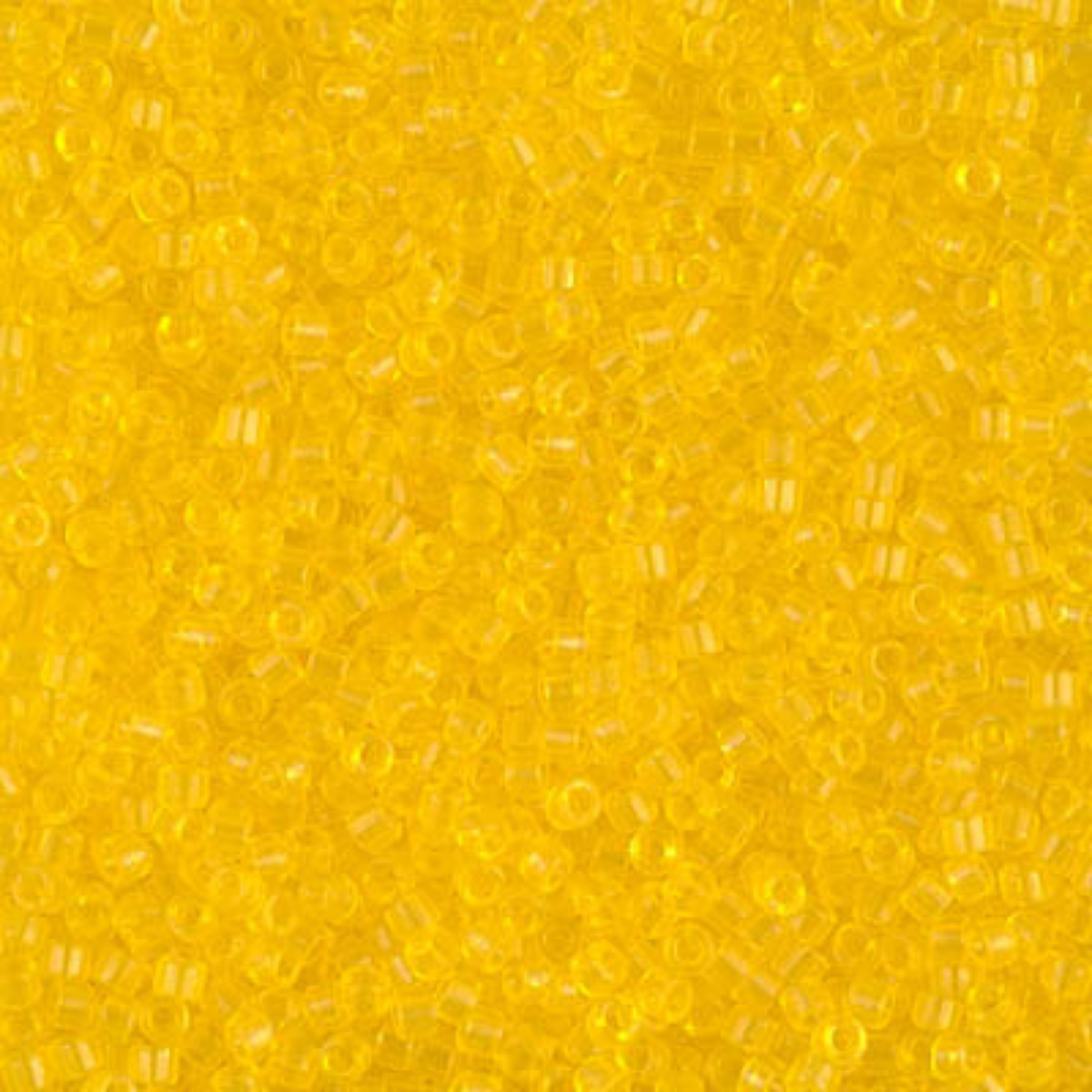 Miyuki 11/0 Delica Beads, DB1301, Transparent Light Yellow, 5g