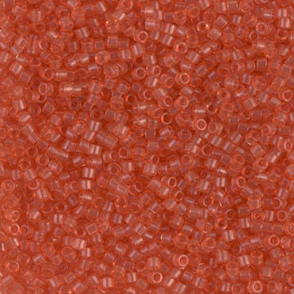 Miyuki 11/0 Delica Beads, DB1302, Transparent Light Peach, 5g