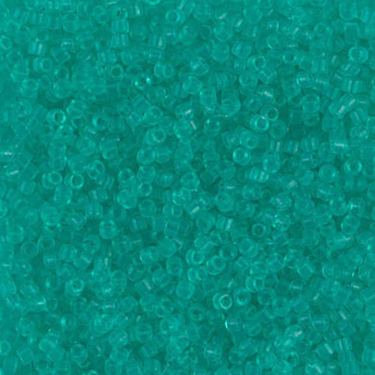Miyuki 11/0 Delica Beads, DB1304, Transparent Mint Green Dyed, 5g