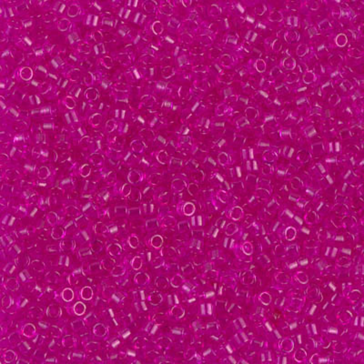 Miyuki 11/0 Delica Beads, DB1310, Transparent Fuchsia Dyed, 5g