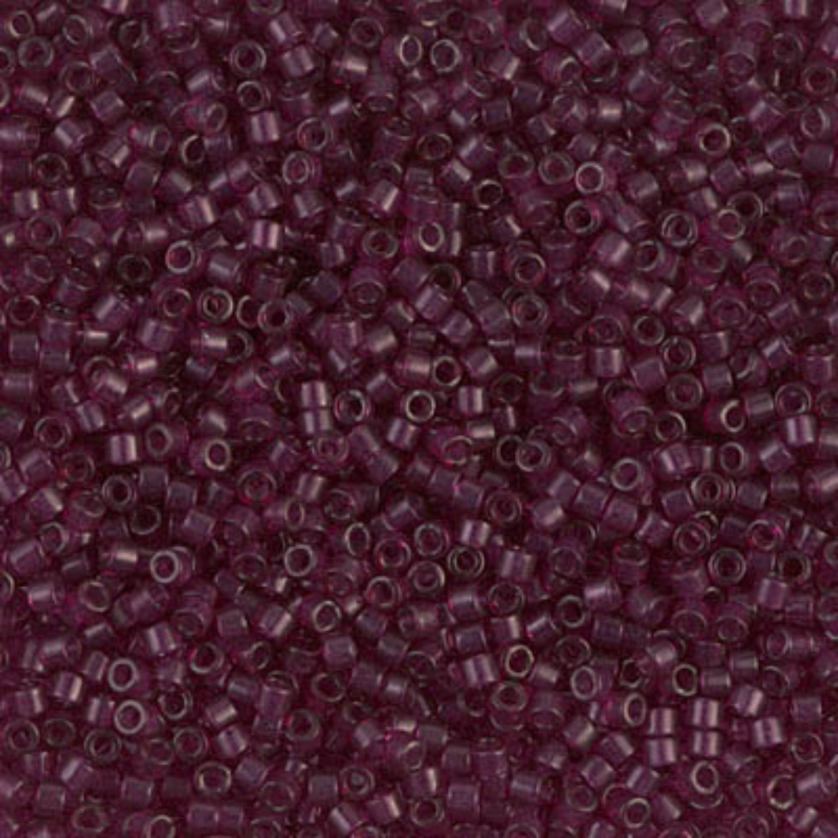 Miyuki 11/0 Delica Beads, DB1312, Transparent Wine Dyed, 5g