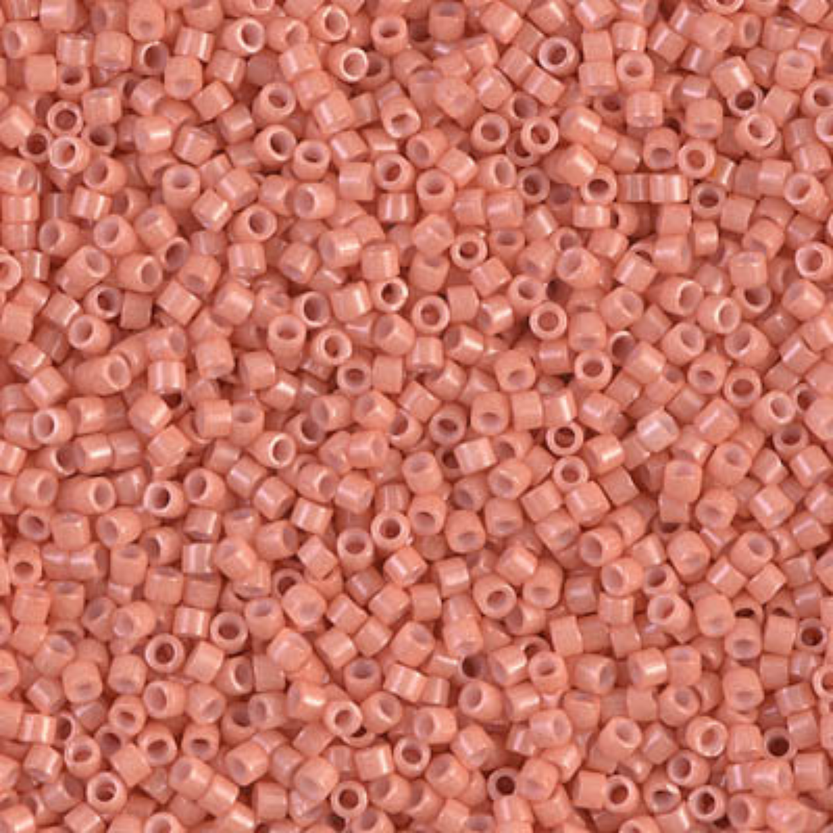 Miyuki 11/0 Delica Beads, DB1363, Opaque Peach Dyed, 5g