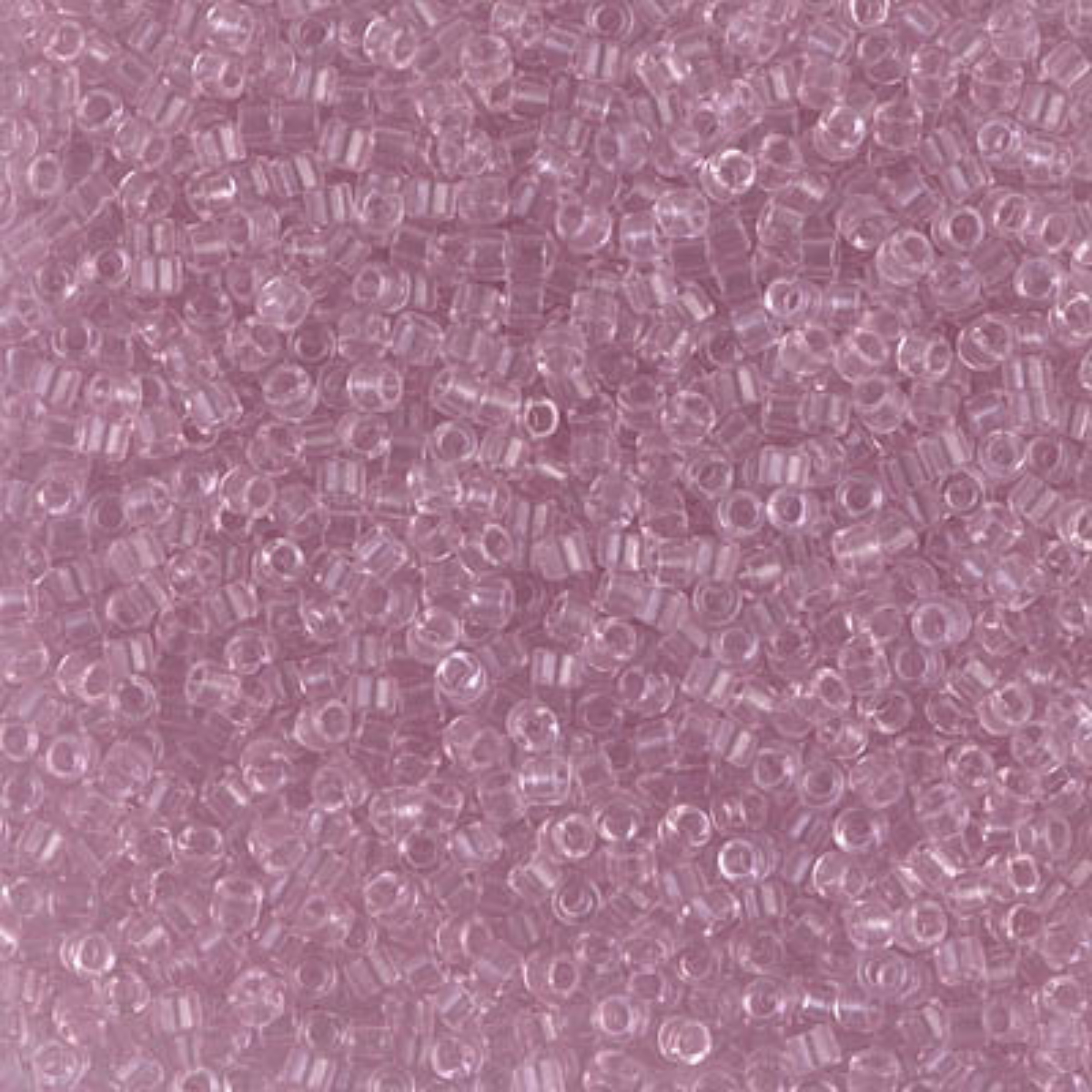 Miyuki 11/0 Delica Beads, DB1402, Transparent Pale Rose, 5g