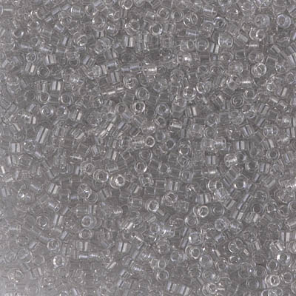 Miyuki 11/0 Delica Beads, DB1408, Transparent Pale Taupe, 5g