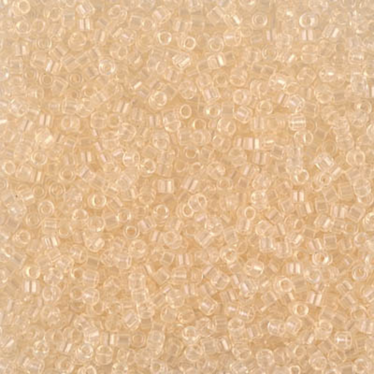 Miyuki 11/0 Delica Beads, DB1409, Transparent Pale Beige, 5g *