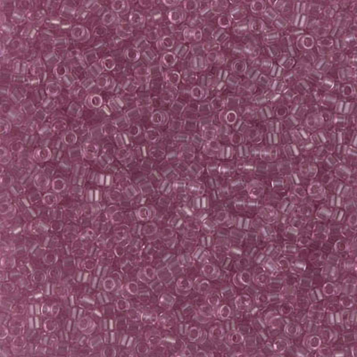 Miyuki 11/0 Delica Beads, DB1413, Transparent Light Rose, 5g