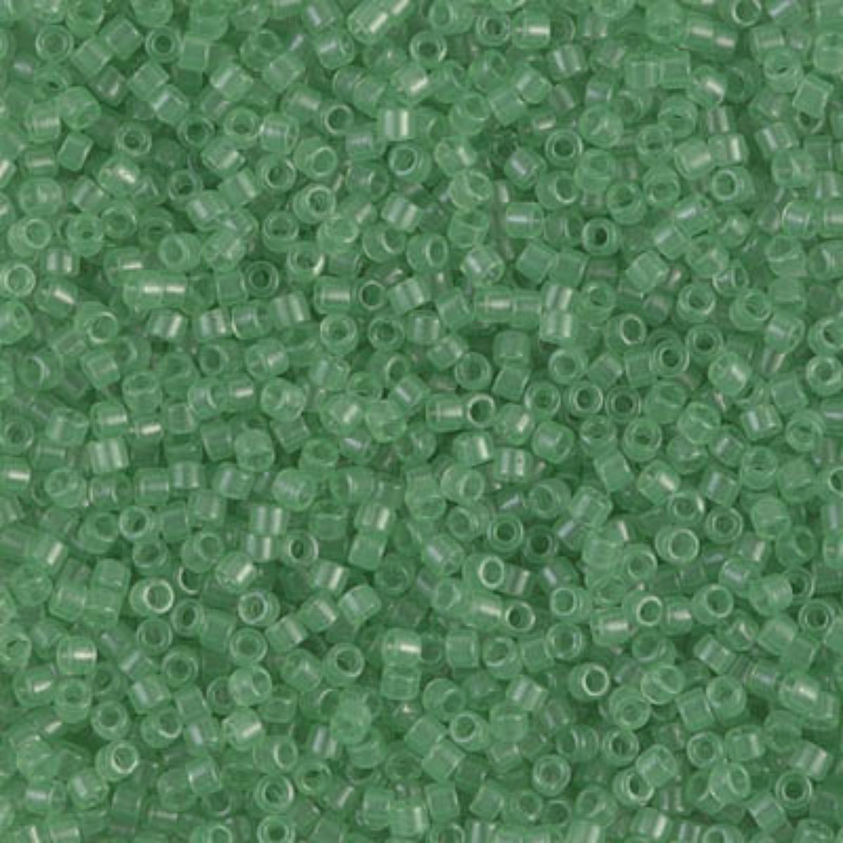 Miyuki 11/0 Delica Beads, DB1414, Transparent Mint, 5g