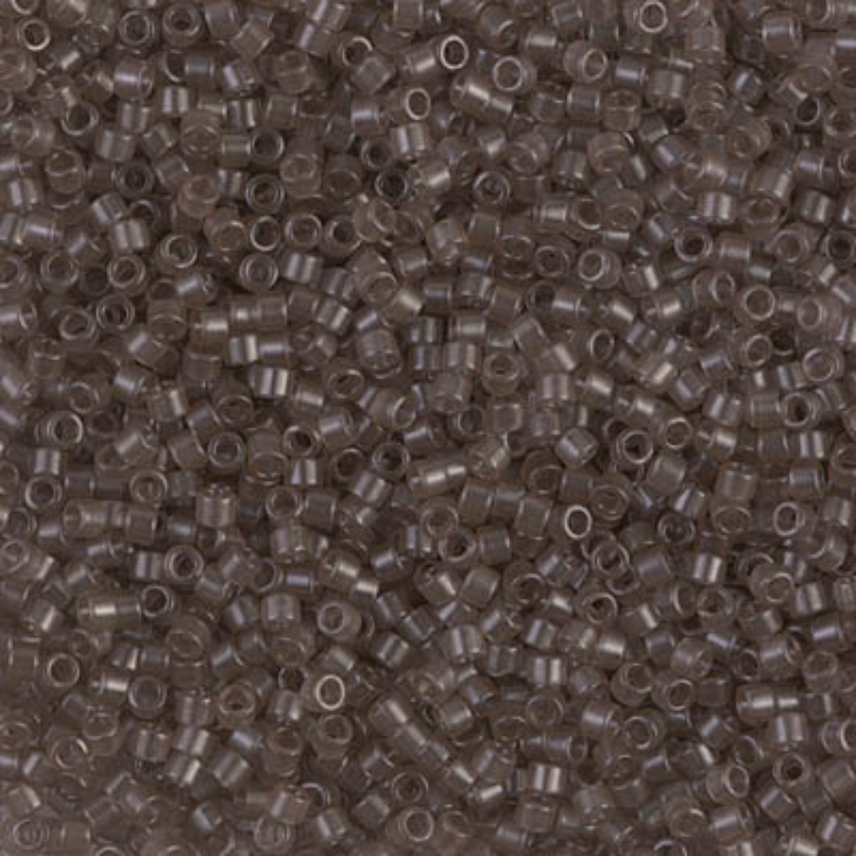 Miyuki 11/0 Delica Beads, DB1417, Transparent Taupe, 5g