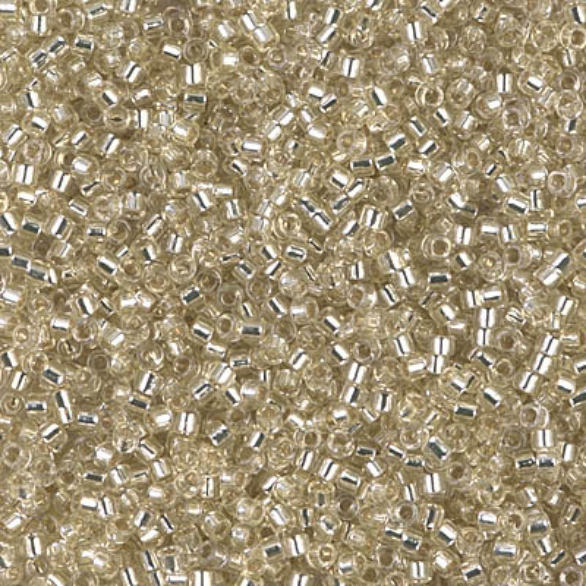 Miyuki 11/0 Delica Beads, DB1432, Silver Lined Pale Yellow, 5g