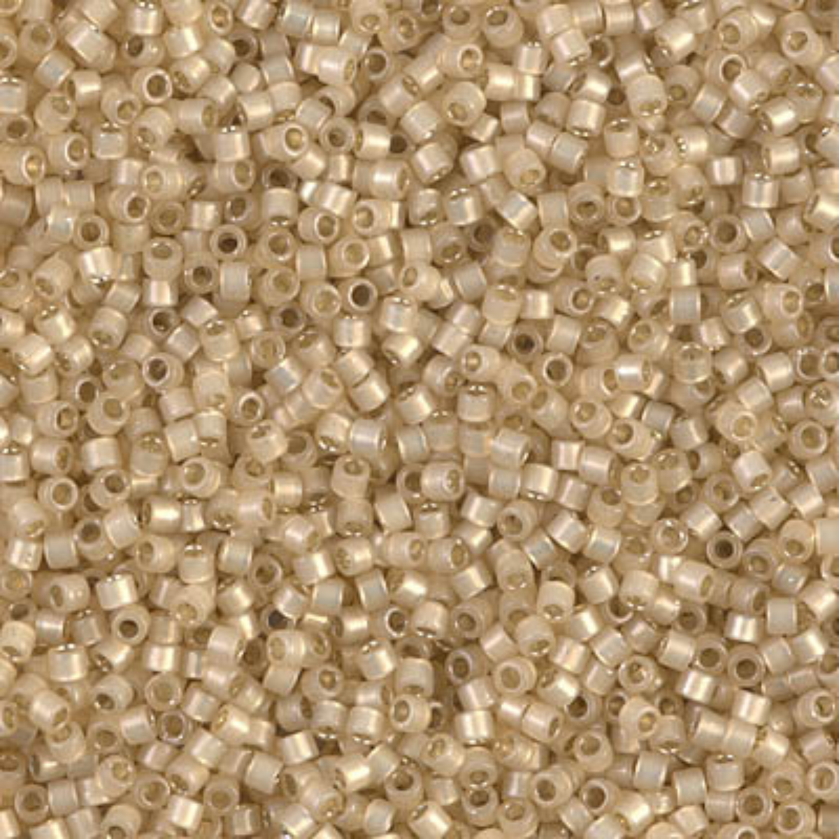 Miyuki 11/0 Delica Beads, DB1458, Silver Lined Light Honey Opal, 5g