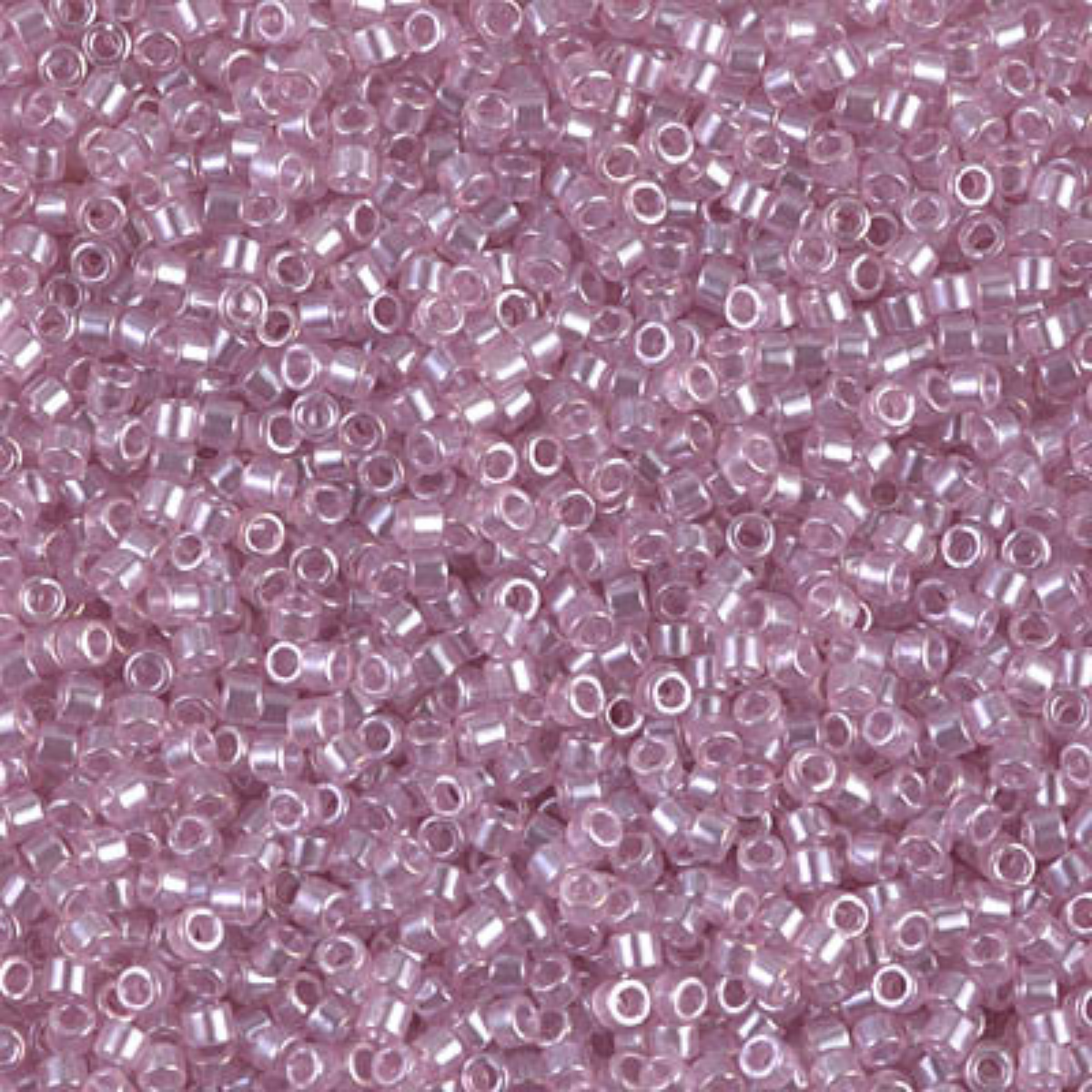 Miyuki 11/0 Delica Beads, DB1473, Transparent Pale Orchid Luster, 5g