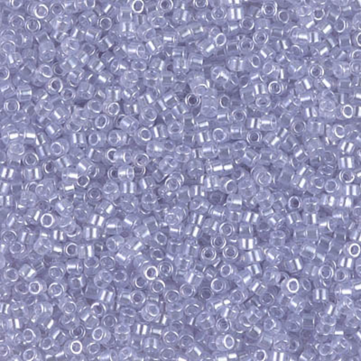 Miyuki 11/0 Delica Beads, DB1476, Transparent Pale Amethyst Luster, 5g