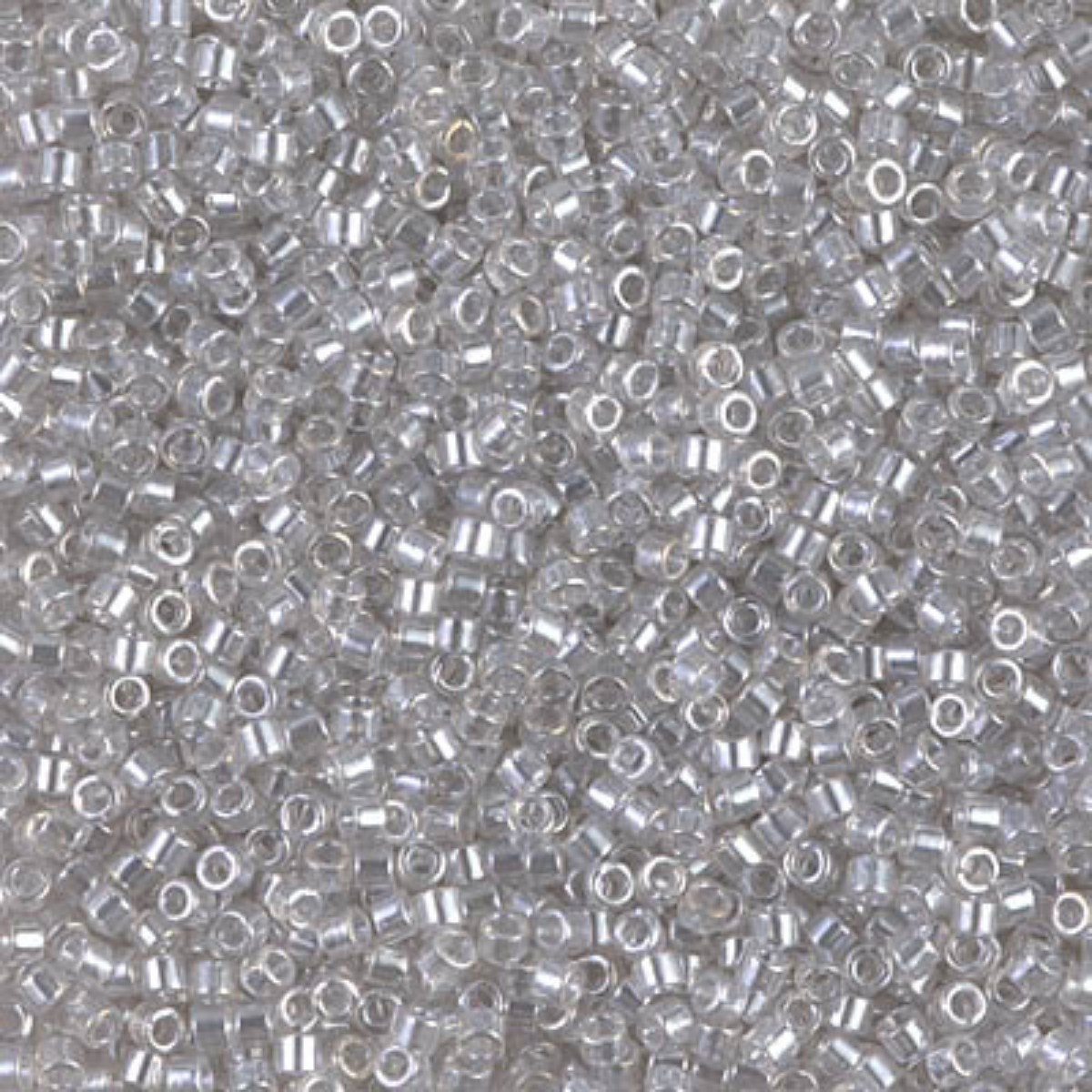 Miyuki 11/0 Delica Beads, DB1477, Transparent Pale Taupe Luster, 5g