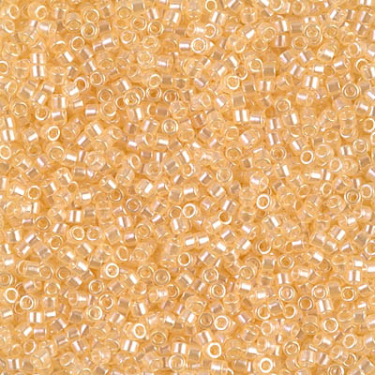 Miyuki 11/0 Delica Beads, DB1478, Transparent Pale Beige Luster, 5g