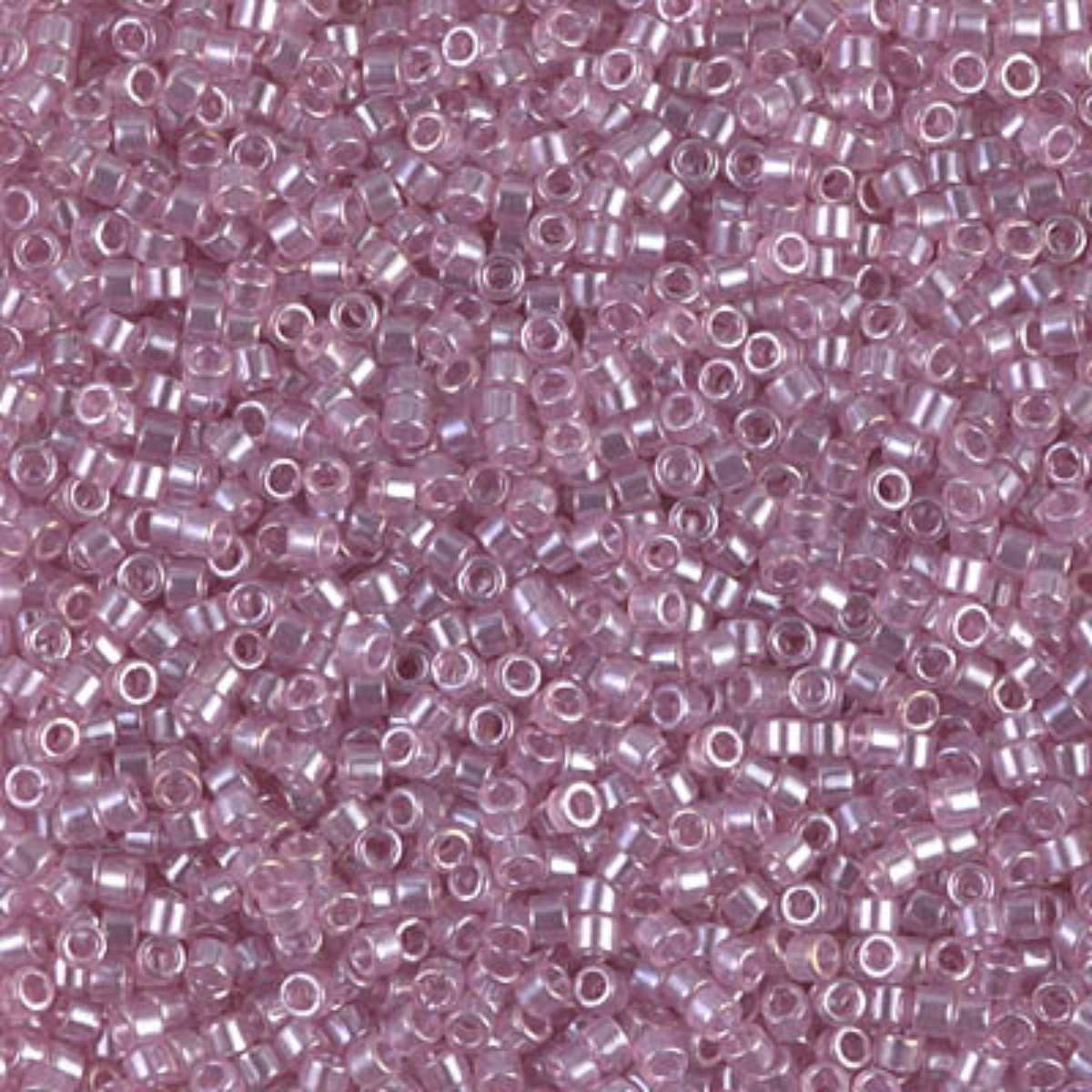 Miyuki 11/0 Delica Beads, DB1482, Transparent Light Rose Luster, 5g