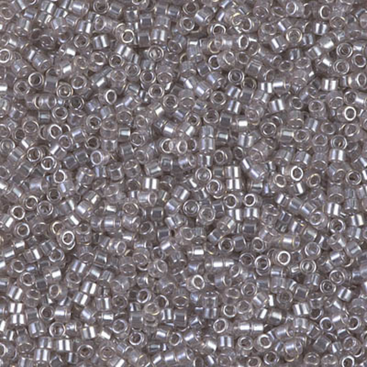 Miyuki 11/0 Delica Beads, DB1485, Transparent Light Taupe Luster, 5g
