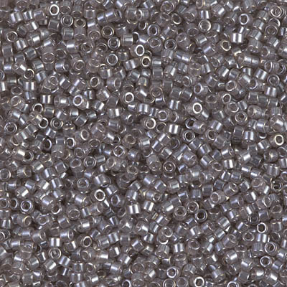 Miyuki 11/0 Delica Beads, DB1486, Transparent Taupe Luster, 5g