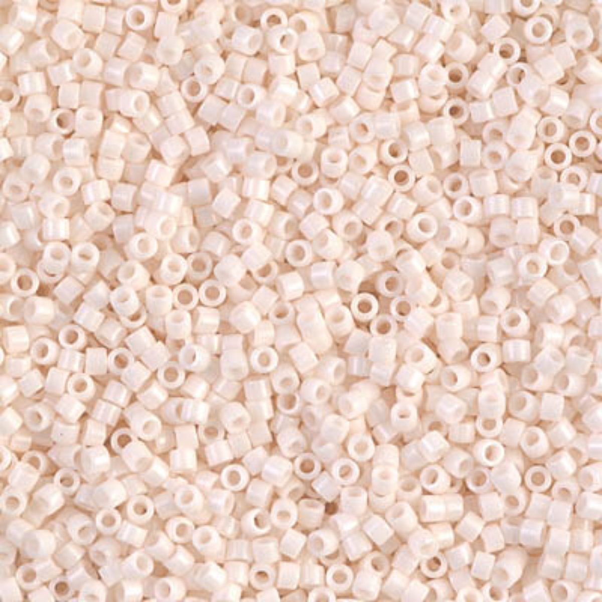 Miyuki 11/0 Delica Beads, DB1490-1, Opaque White Bisque, 5g