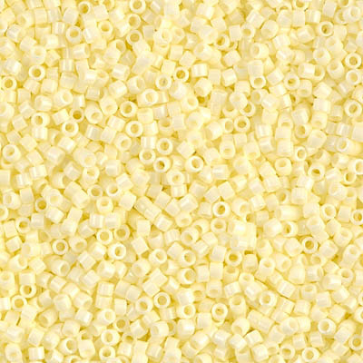 Miyuki 11/0 Delica Beads, DB1491-1, Opaque Pale Yellow, 5g