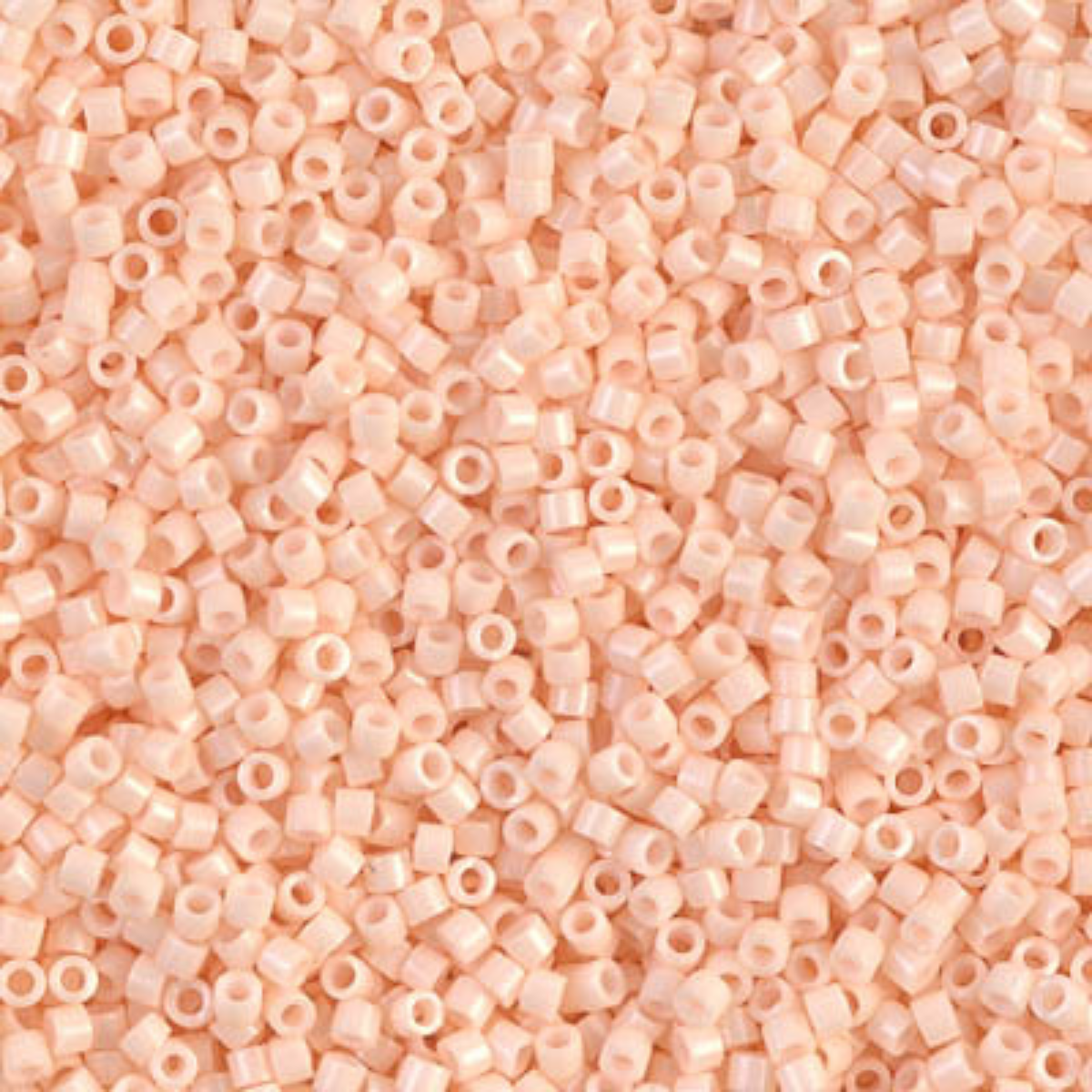 Miyuki 11/0 Delica Beads, DB1492-1, Opaque Light Peach, 5g