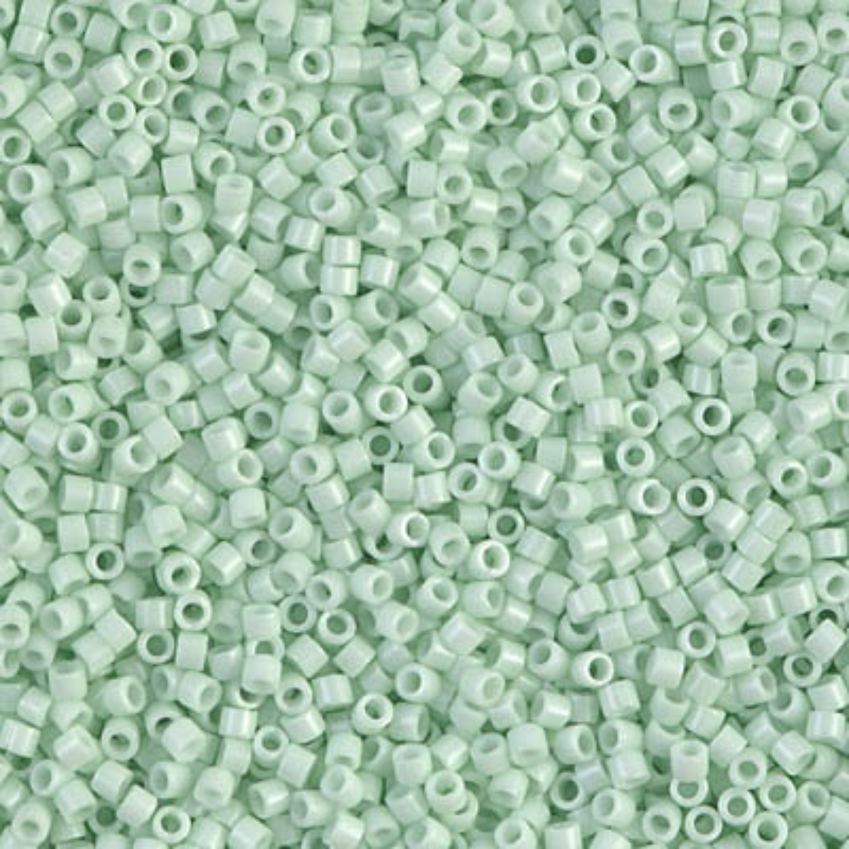 Miyuki 11/0 Delica Beads, DB1496-1, Opaque Light Mint, 5g