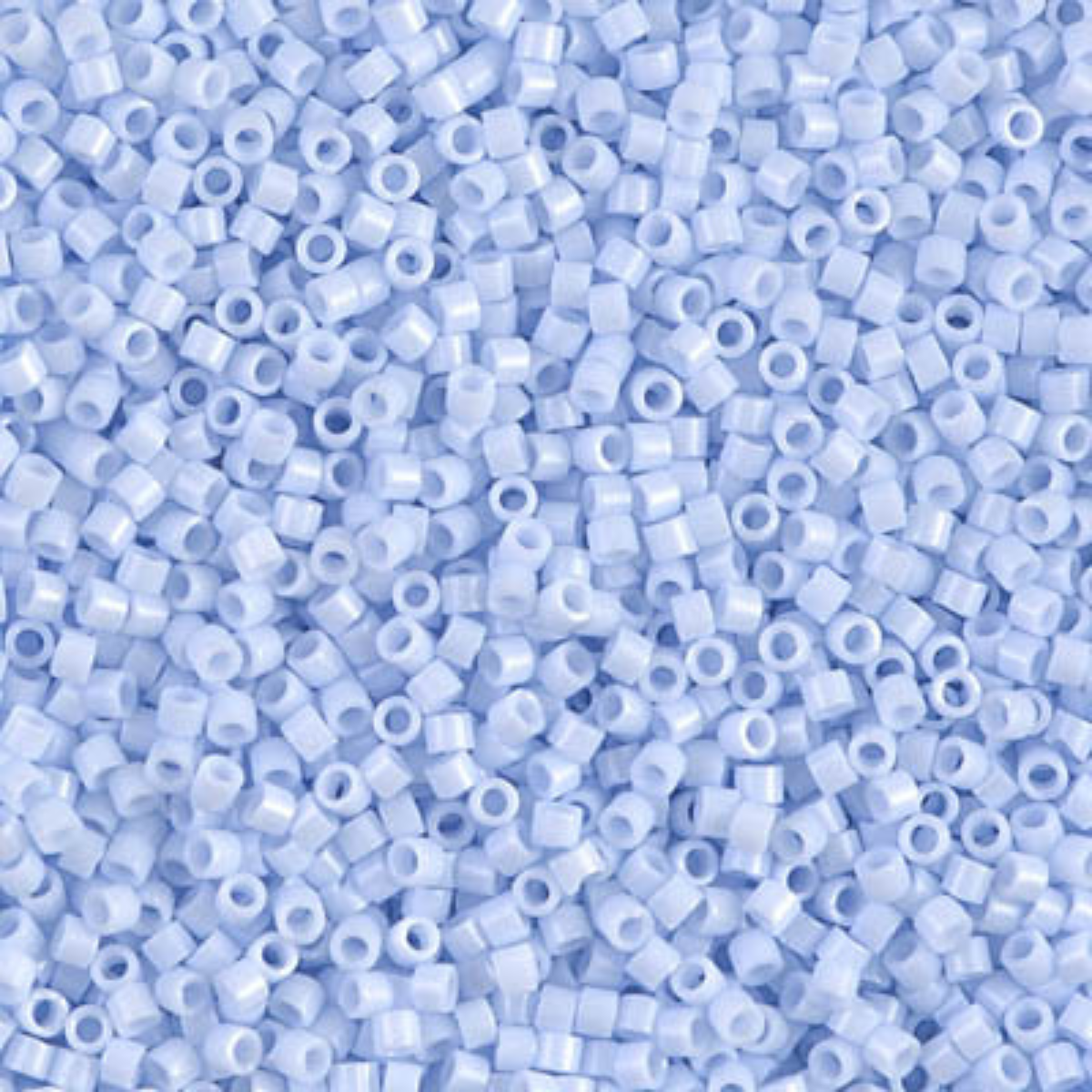 Miyuki 11/0 Delica Beads, DB1497-1, Opaque Sky Blue, 5g