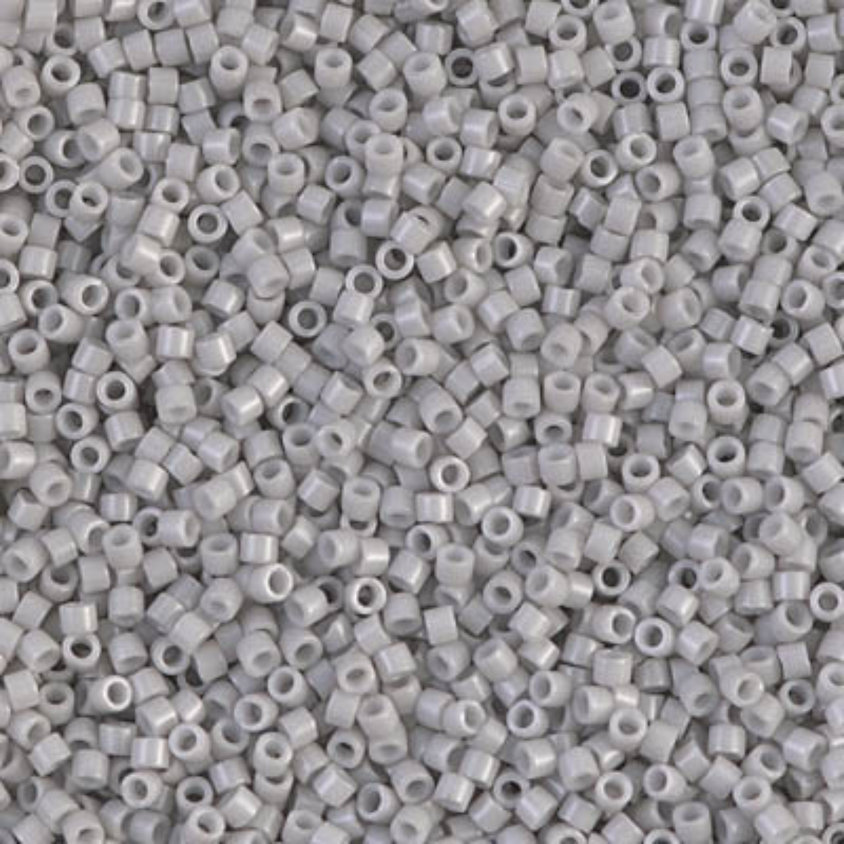 Miyuki 11/0 Delica Beads, DB1498-1, Opaque Light Smoke, 5g