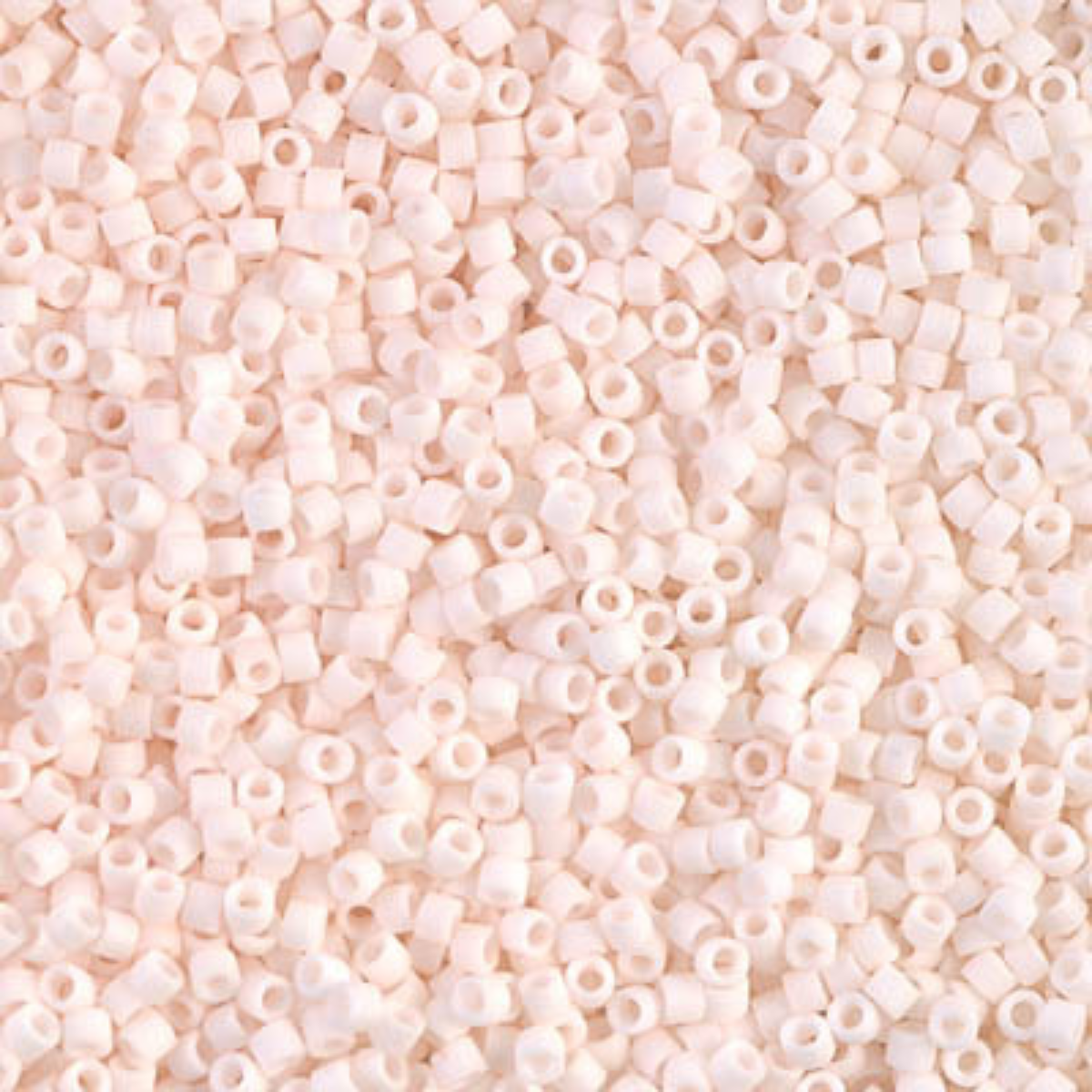 Miyuki 11/0 Delica Beads, DB1510-1, Matte Opaque Bisque White, 5g