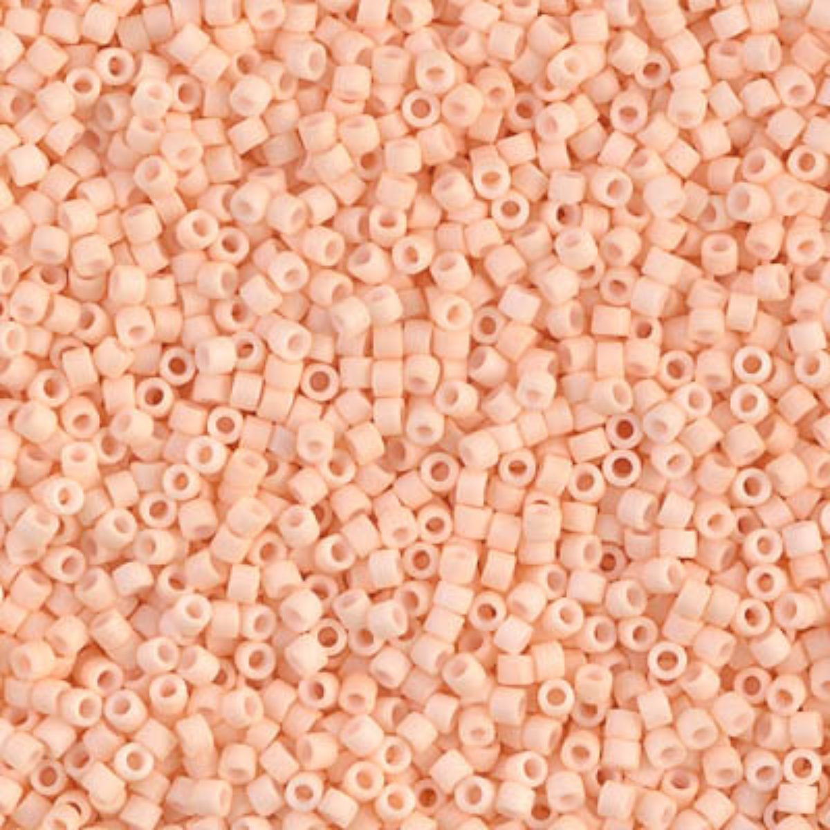Miyuki 11/0 Delica Beads, DB1512, Matte Opaque Light Peach, 5g