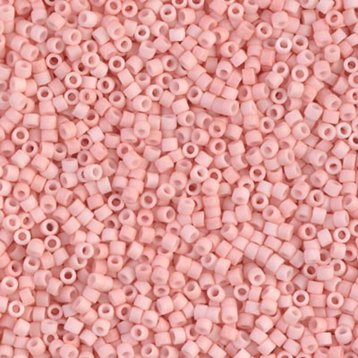 Miyuki 11/0 Delica Beads, DB1513, Matte Opaque Light Salmon, 5g