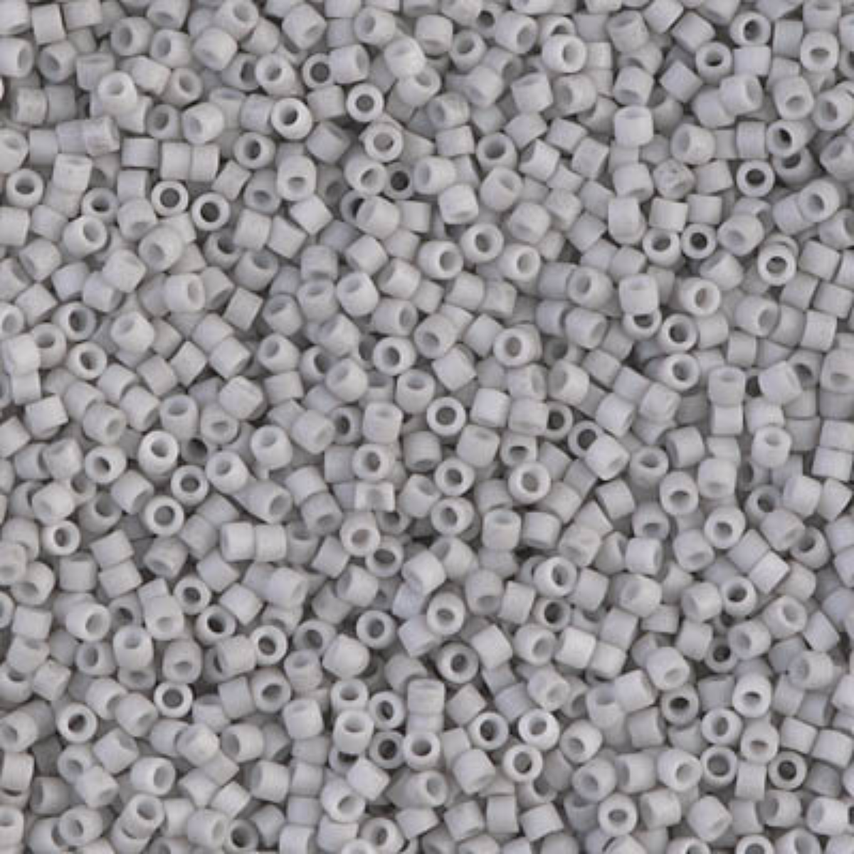 Miyuki 11/0 Delica Beads, DB1518-1, Matte Opaque Light Smoke, 5g