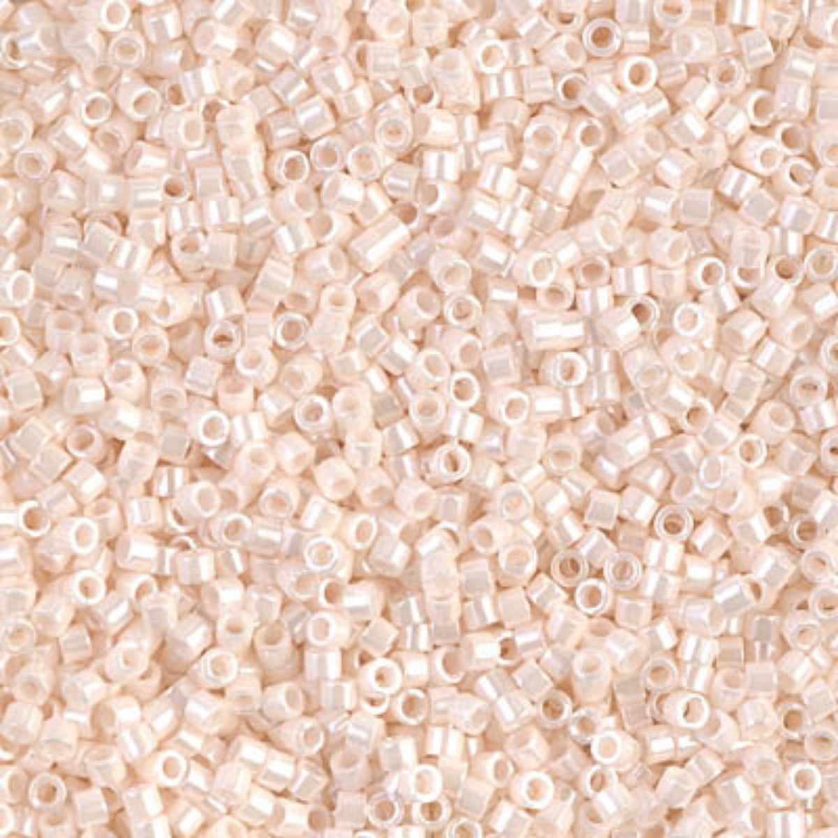 Miyuki 11/0 Delica Beads, DB1530-1, Opaque Bisque White Ceylon, 5g