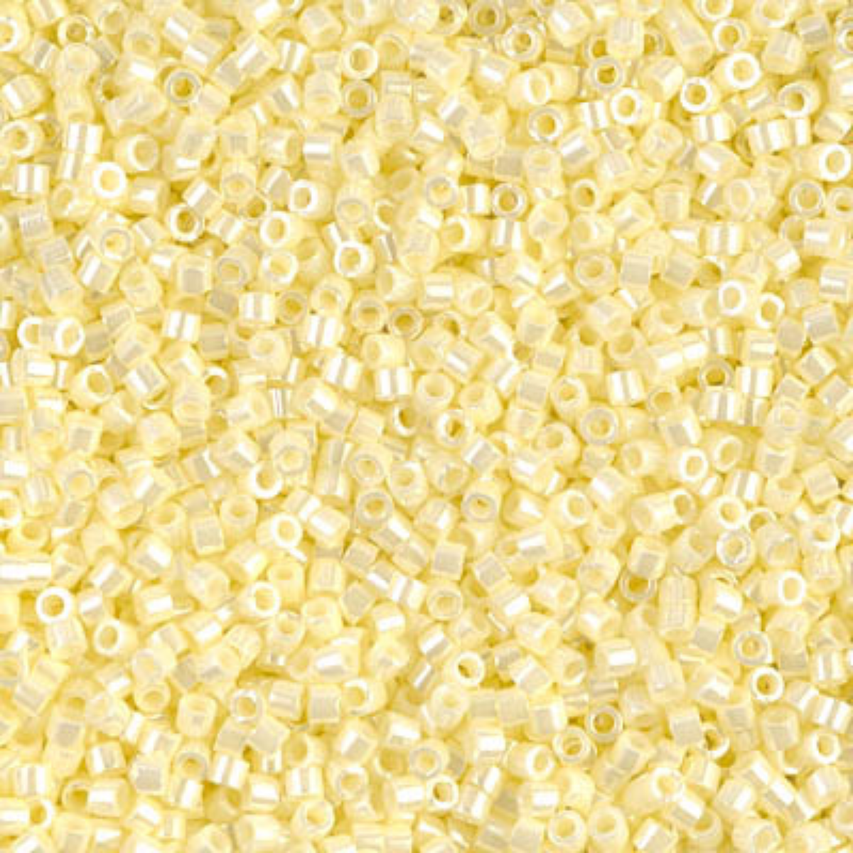 Miyuki 11/0 Delica Beads, DB1531-1, Opaque Pale Yellow Ceylon, 5g