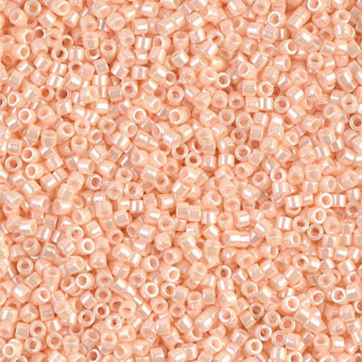 Miyuki 11/0 Delica Beads, DB1532-1, Opaque Light Peach Ceylon, 5g