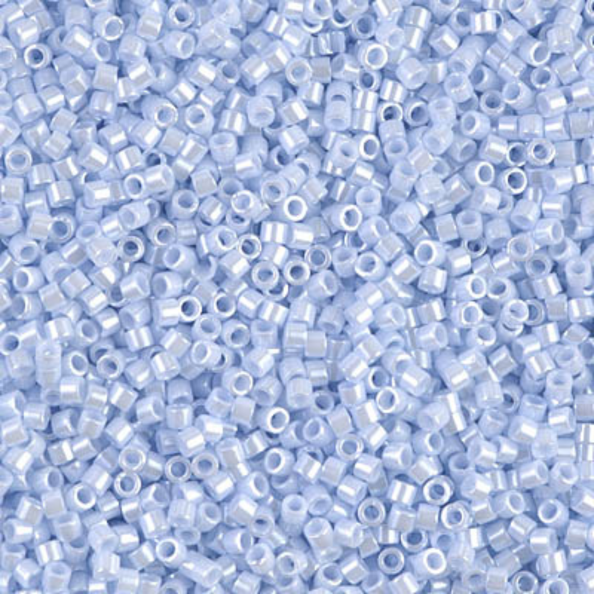 Miyuki 11/0 Delica Beads, DB1537-1, Opaque Light Sky Blue Ceylon, 5g