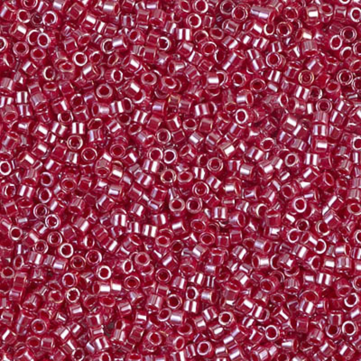 Miyuki 11/0 Delica Beads, DB1564, Opaque Cadillac Red Luster, 5g