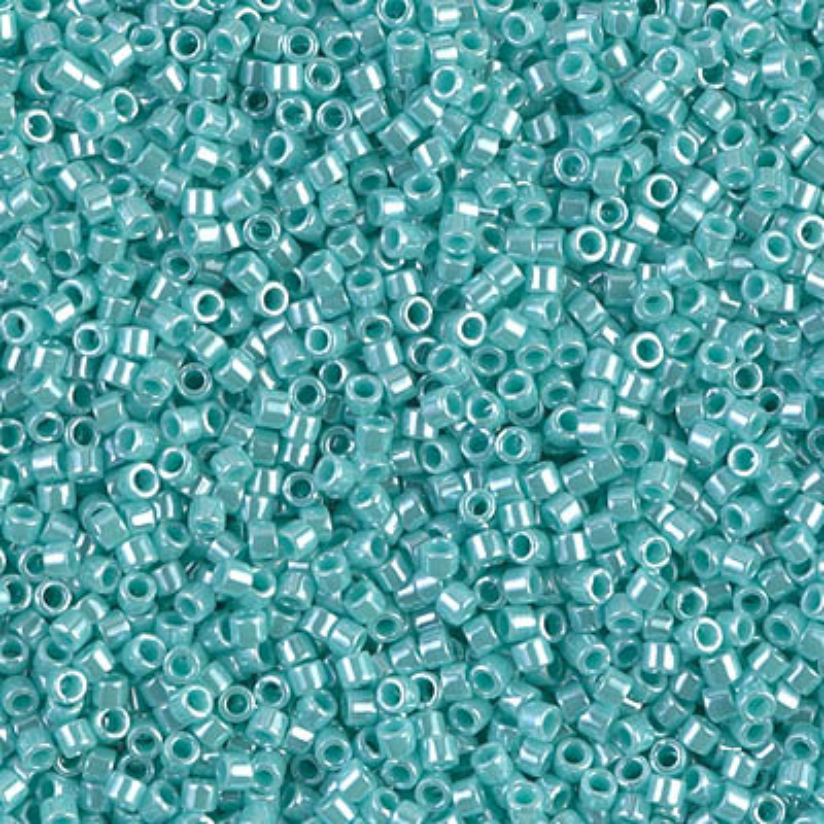 Miyuki 11/0 Delica Beads, DB1567, Opaque Sea Opal Luster, 5g