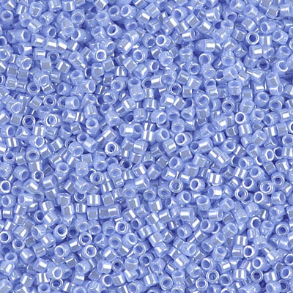 Miyuki 11/0 Delica Beads, DB1568, Opaque Agate Blue Luster, 5g