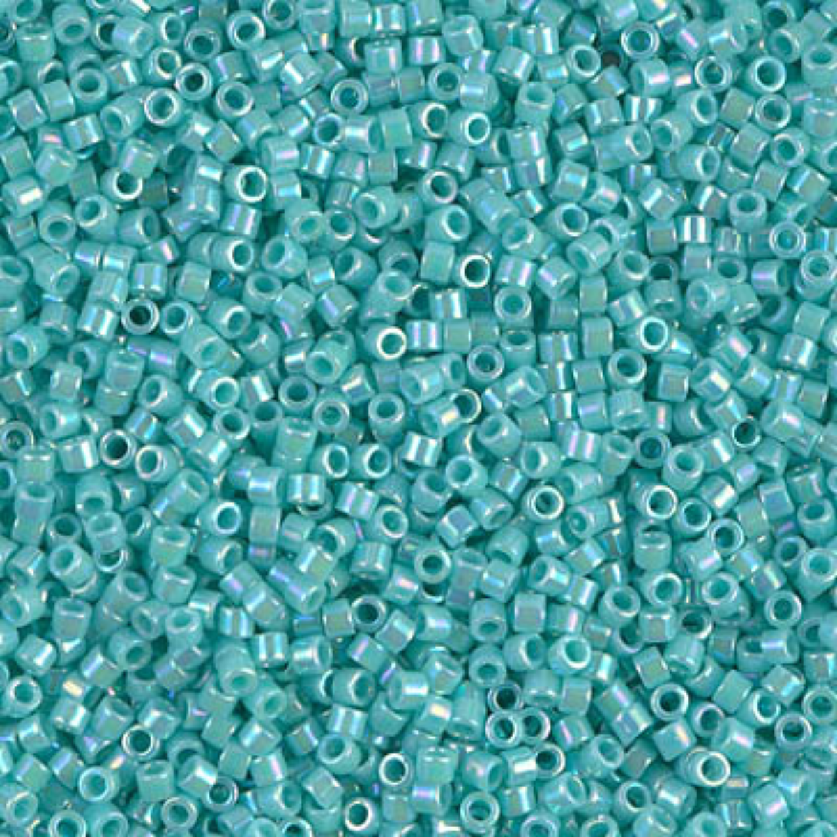 Miyuki 11/0 Delica Beads, DB1576, Opaque Sea Opal AB, 5g