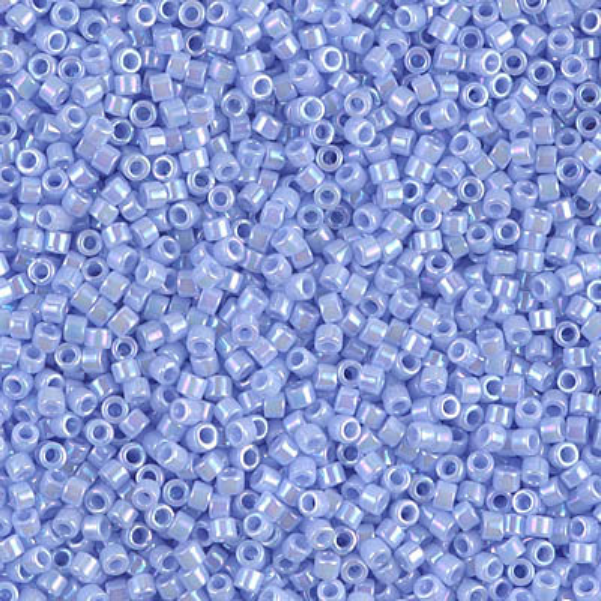 Miyuki 11/0 Delica Beads, DB1577, Opaque Agate Blue AB, 5g