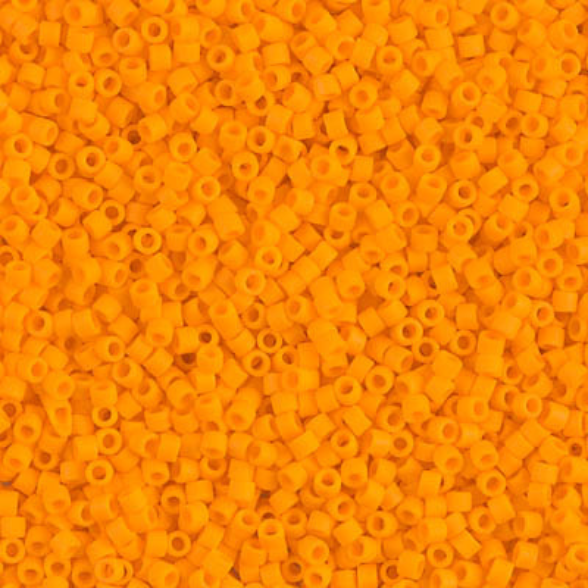 Miyuki 11/0 Delica Beads, DB1583, Matte Opaque Mandarin, 5g