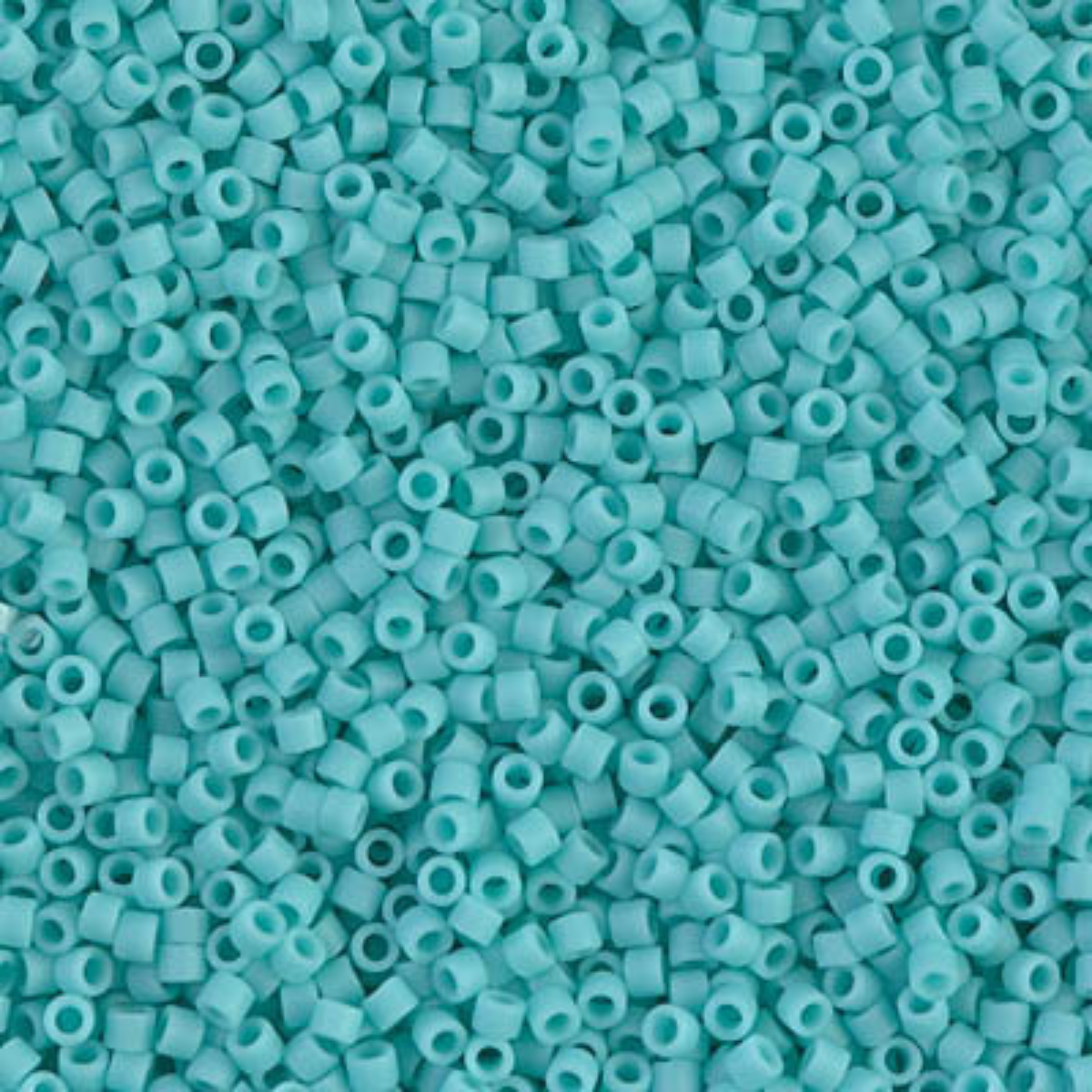 Miyuki 11/0 Delica Beads, DB1586, Matte Opaque Sea Opal, 5g