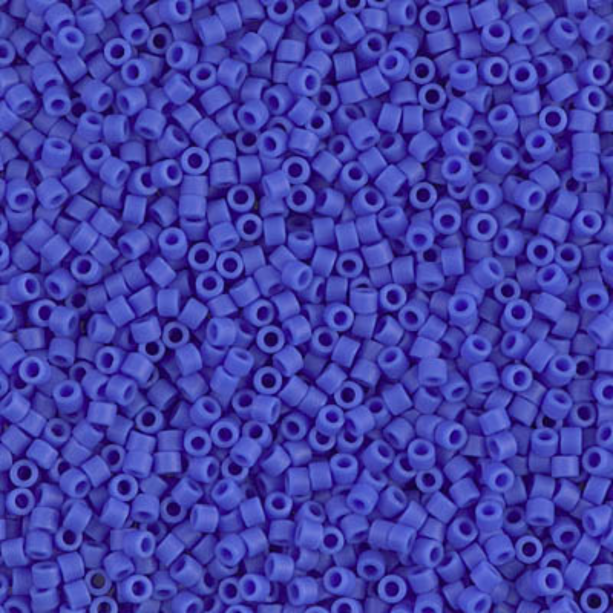 Miyuki 11/0 Delica Beads, DB1588, Matte Opaque Cyan Blue, 5g