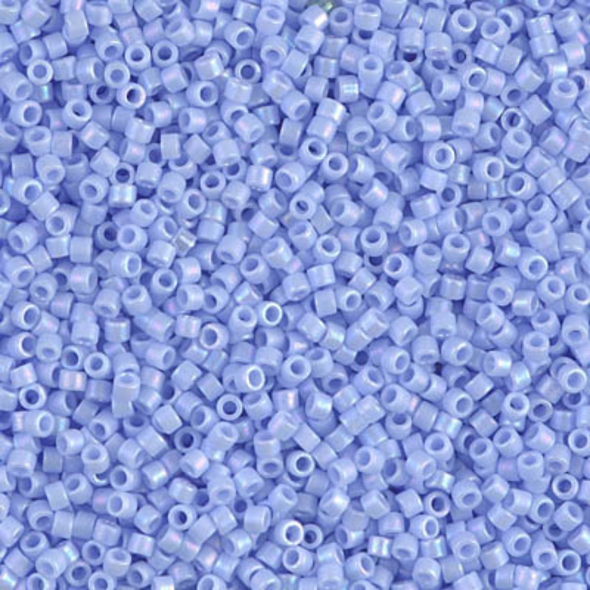 Miyuki 11/0 Delica Beads, DB1596, Matte Opaque Agate Blue AB, 5g