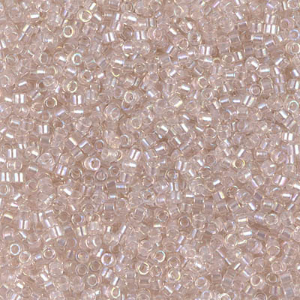 Miyuki 11/0 Delica Beads, DB1674, Pearl Lined Glacier Light Pink AB, 5g